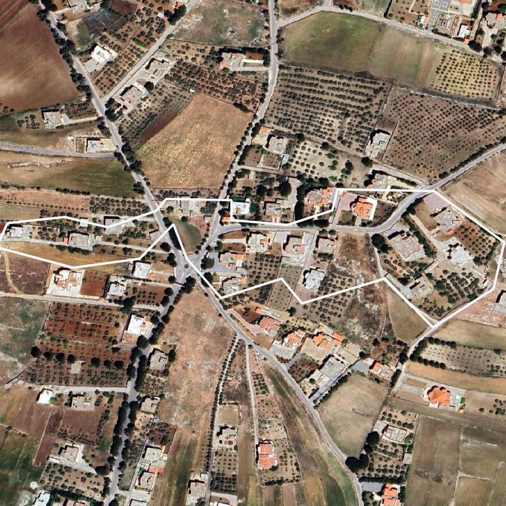 Google satellite image 1_1,  before the bombing, location: Maroun Al Ras, Yaroun, Bint Jbeil District, Muhafaza An-Nabatijja, Liban. 