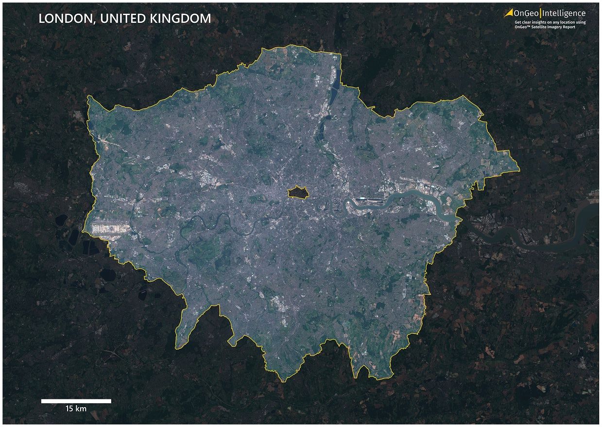 Satelltie Map London Low Quality