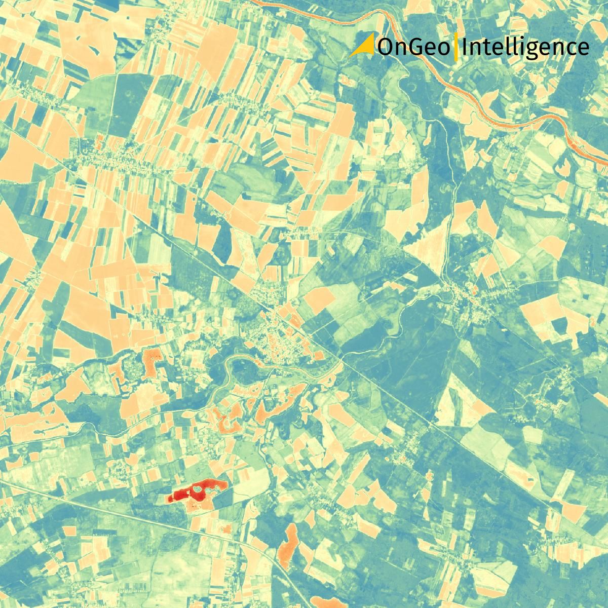 NDVI index example OnGeo Intelligence