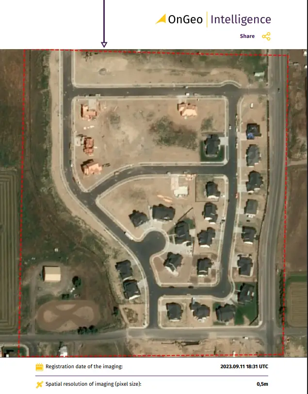 Sample Satellite Imagery Report
