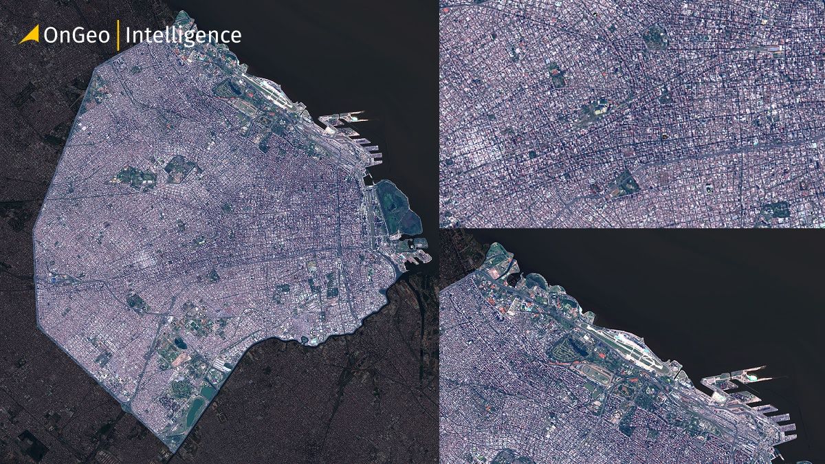 Satellite View of Buenos Aires from Sentinel-2 Imagery
