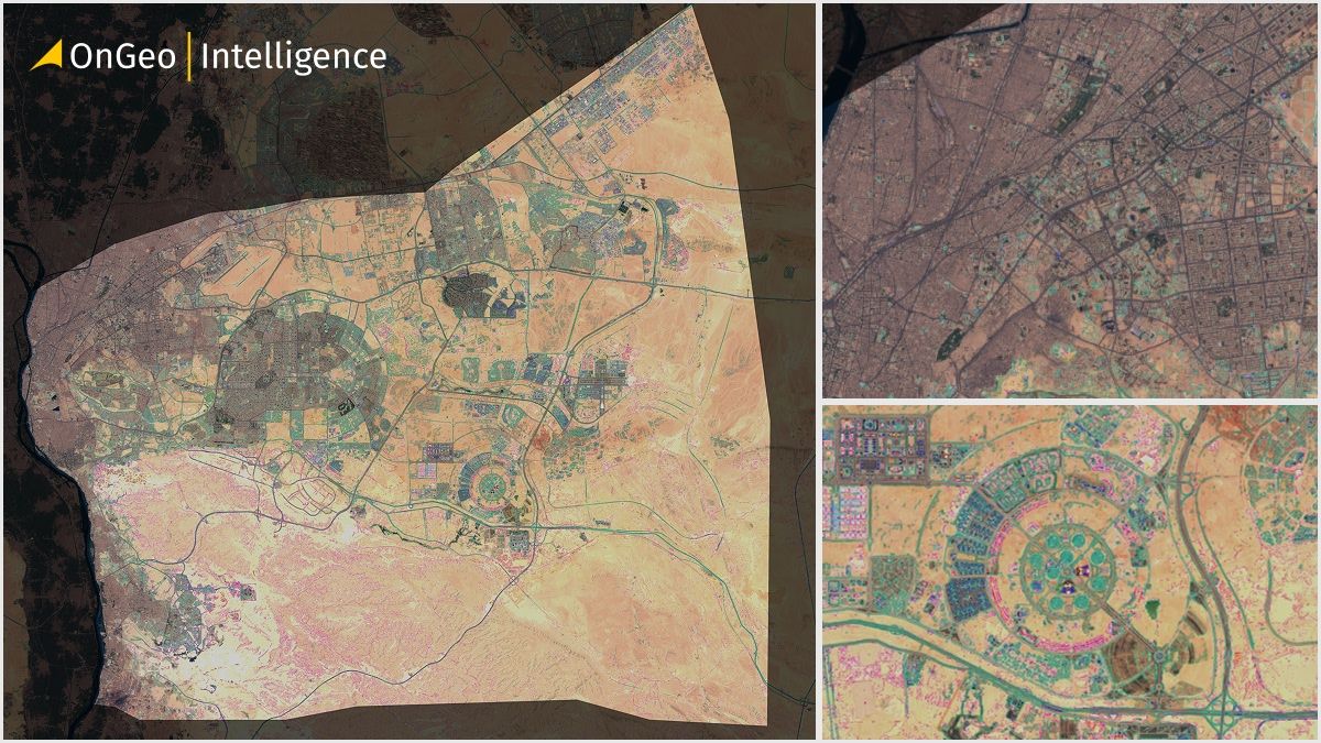 Satellite View of Cairo from Sentinel-2 Imagery