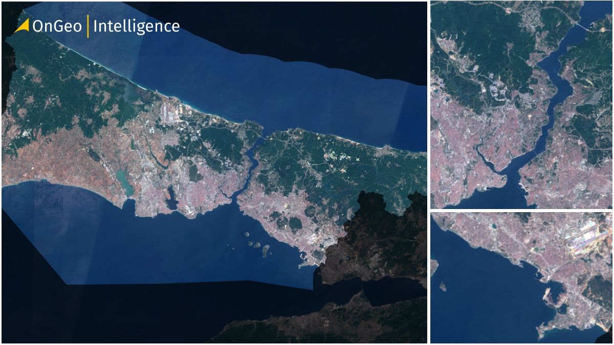 Satellite View of Istanbul from Sentinel-2 Imagery