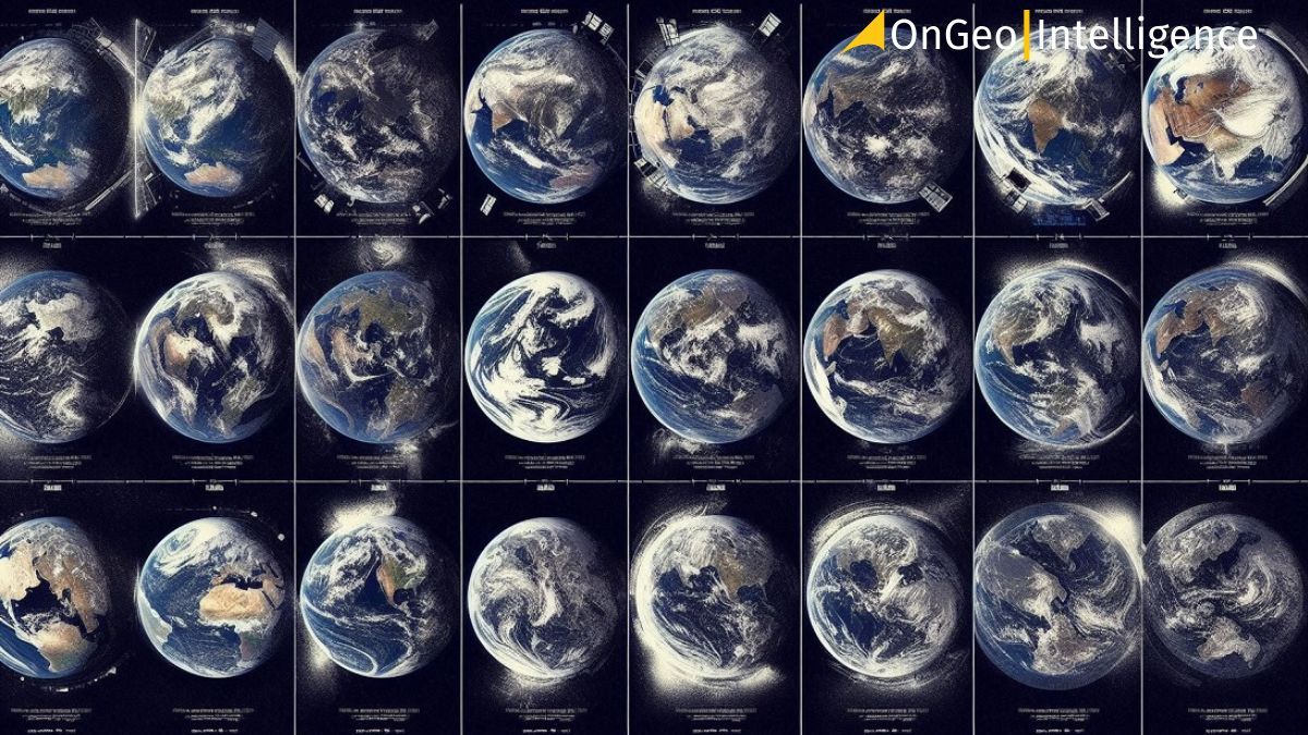 Satellite Earth observation, showing image frequency variation