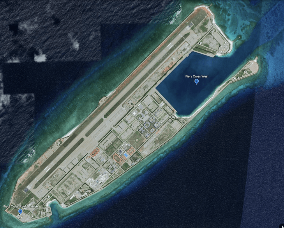Google Earth, captured May 31, 2025 (undated) Fiery Cross Reef