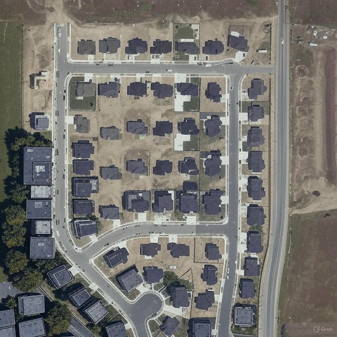 Satellite image modified  by AI, source: Grok