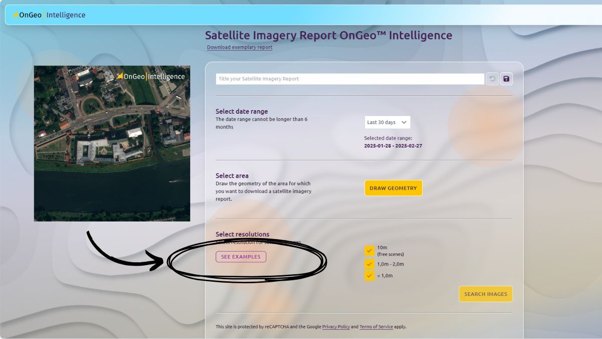 sample photo of the report - website OnGeo Intelligence