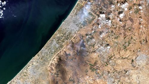 Gaza satellite image