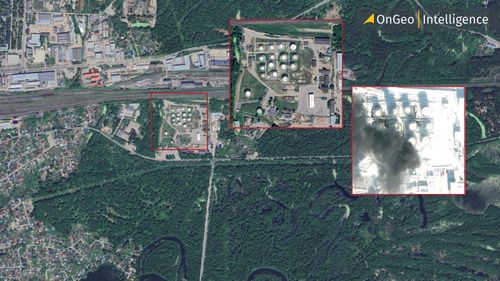Satellite Imagery Reveals the Aftermath of the Strike on the Penza Oil Depot
