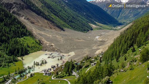 Satellite Imagery of Blatten, Switzerland Reveals Massive Landslide Destruction
