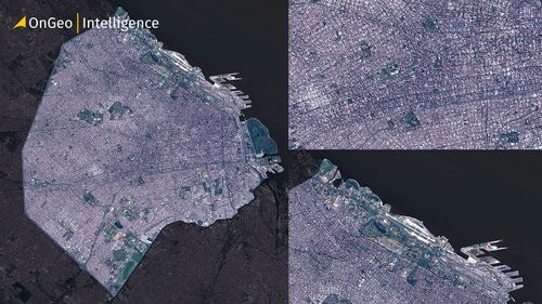 Satellite View of Buenos Aires from Sentinel-2 Imagery